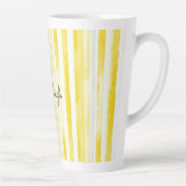 Zitronengelbe Streifen  Milchtasse (Rechts)