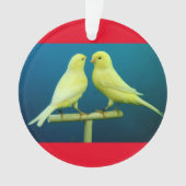 Zitronengelbe Weihnachtsbaum-Verzierung Ornament (Vorderseite)