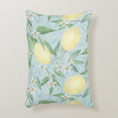 Zitronengelbe Zitrusfrüchte Dekokissen (Vorderseite(Vertikal))