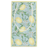 Zitronengelbe Zitrusfrüchte Kleine Geschenktüte (Vorderseite)