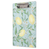 Zitronengelbe Zitrusfrüchte Klemmbrett (Links)