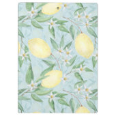 Zitronengelbe Zitrusfrüchte Klemmbrett (Rückseite)