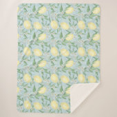 Zitronengelbe Zitrusfrüchte Sherpadecke (Vorderseite)