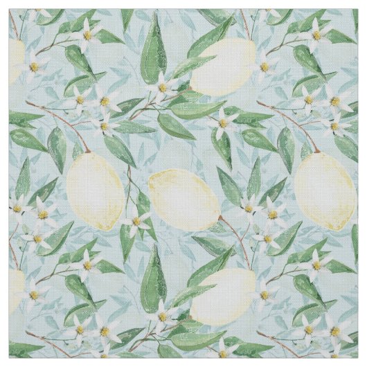 Zitronengelbe Zitrusfrüchte Stoff (Muster)