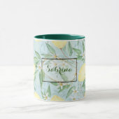 Zitronengelbe Zitrusfrüchte Tasse (Zentrum)