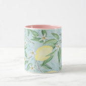 Zitronengelbe Zitrusfrüchte Tasse (Zentrum)