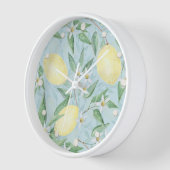 Zitronengelbe Zitrusfrüchte Uhr (Winkel)