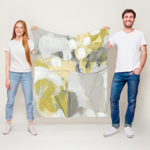 Zitronengelber Nebel Fleecedecke