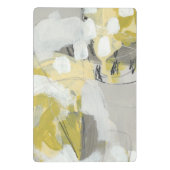 Zitronengelber Nebel Mini Klemmbrett (Rückseite)