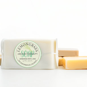Zitronengras-Aromatherapie-Seife benutzerdefiniert Runder Aufkleber