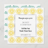 Zitronengrenzeinladung Einladung (Vorne/Hinten)