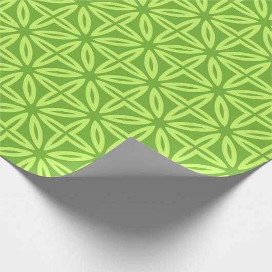 Zitronengrün Geschenkpapier (Ecke)