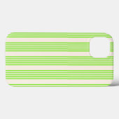 Zitronengrün und Beige, fünf Streifen Case-Mate iPhone Hülle (Rückseite (Horizontal))