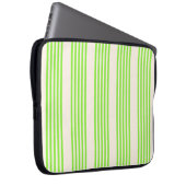 Zitronengrün und Beige, fünf Streifen Laptopschutzhülle (Vorne Rechts)