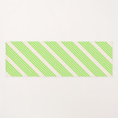 Zitronengrün und Beige, fünf Streifen Yogamatte (Vorderseite (Horizontal))