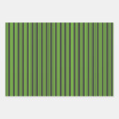 Zitronengrün und fünf Streifen Geschenkpapier Set (Vorderseite 3)