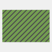 Zitronengrün und fünf Streifen Geschenkpapier Set (Vorderseite 2)