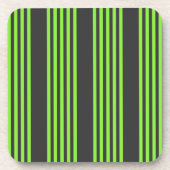 Zitronengrün und fünf Streifen Getränkeuntersetzer (Vorderseite)