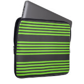 Zitronengrün und fünf Streifen Laptopschutzhülle (Vorne Rechts)