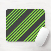 Zitronengrün und fünf Streifen Mousepad (Mit Mouse)