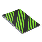 Zitronengrün und fünf Streifen Notizblock (Rechte Seite)