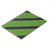 Zitronengrün und fünf Streifen Notizblock (Linke Seite)