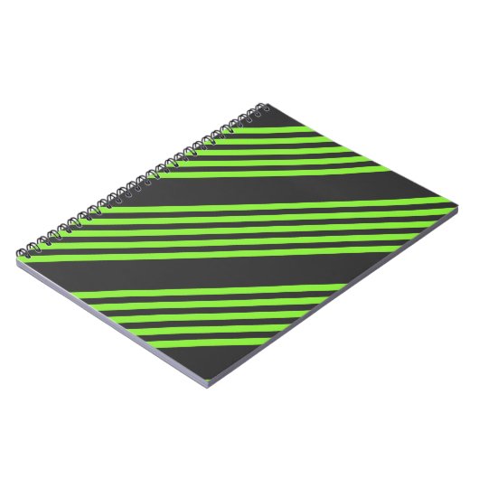 Zitronengrün und fünf Streifen Notizblock (Linke Seite)