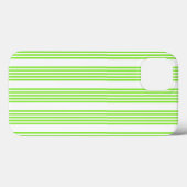 Zitronengrün und weiß, fünf Streifen Muster Case-Mate iPhone Hülle (Rückseite (Horizontal))