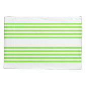 Zitronengrün und weiß, fünf Streifen Muster Kissenbezug (Rückseite)