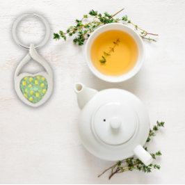 Zitronengrün, Wasserfarben, Metalle, Schlüsselanhä Schlüsselanhänger