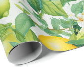 Zitronenhain-Grün-Geschenk Geschenkpapier (Rolleneckpunkt)
