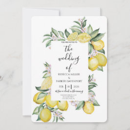 Zitronenhain Romantik Hochzeitseinladung Einladung