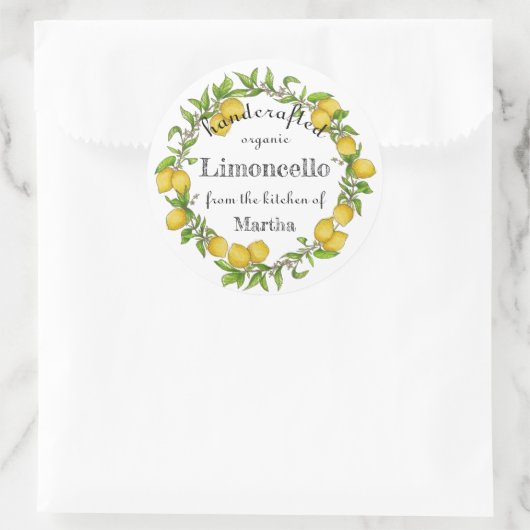 Zitronenhecht Runder Aufkleber (Tasche)