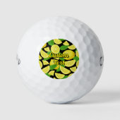 Zitronenhintergrund Golfball (Vorderseite)