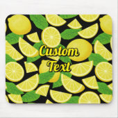 Zitronenhintergrund Mousepad (Vorne)