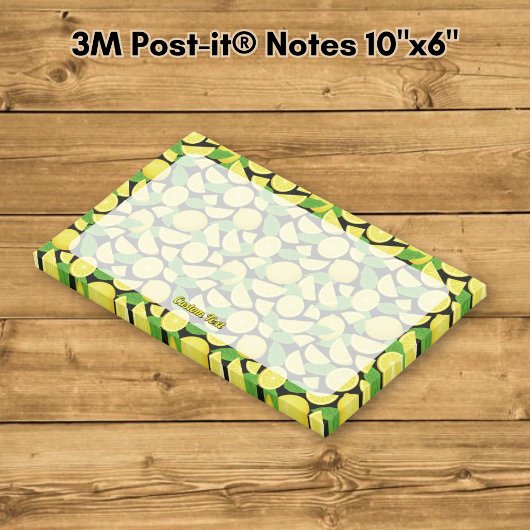 Zitronenhintergrund Post-it Klebezettel
