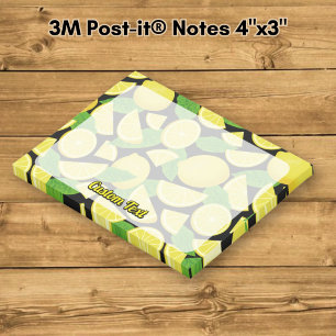 Zitronenhintergrund Post-it Klebezettel