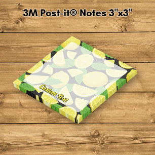 Zitronenhintergrund Post-it Klebezettel