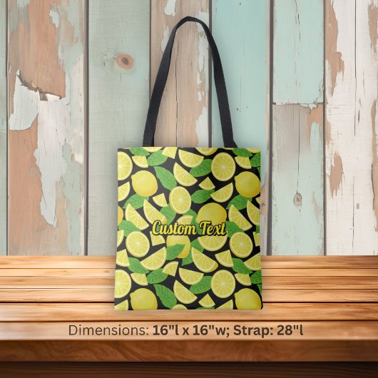 Zitronenhintergrund Tasche