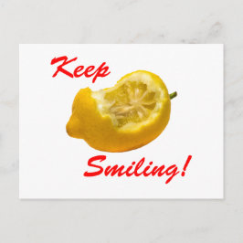 Zitronenkomposition Behielt Lächeln! Postkarte