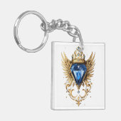 Zitronenkrähflügel Schlüsselanhänger (Vorderseite links)