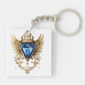 Zitronenkrähflügel Schlüsselanhänger (Rückseite)