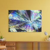 Zitronenkristalle in Polarisiertem Licht Leinwanddruck (Insitu (Wohnzimmer))