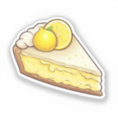 Zitronenkuchen Aufkleber (Vorderseite)