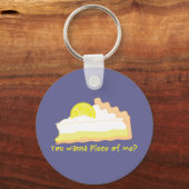 Zitronenkuchen Schlüsselanhänger (Vorderseite)