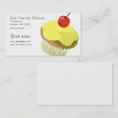 Zitronenkuchen-Visitenkarteschablone Visitenkarte (Vorne/Hinten)