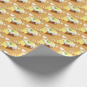 Zitronenkuchenbrot mit Glasur Geschenkpapier (Ecke)