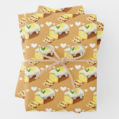 Zitronenkuchenbrot mit Glasur Geschenkpapier Set (Beispiel)