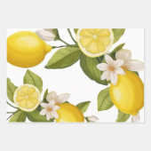 Zitronenlemon Geschenkpapier Set (Vorderseite)