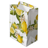 Zitronenlemon Mittlere Geschenktüte (Vorderseite Schrägansicht)